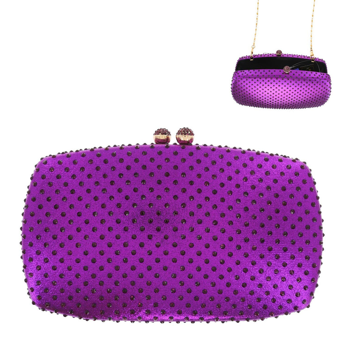 Purple purses with bling hot sale