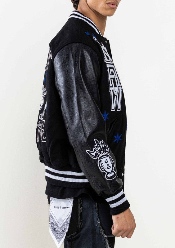 Black Varsity Jacket XS