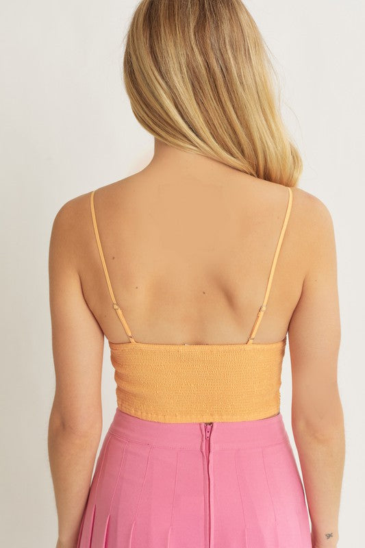 Light Yellow Woven Solid Laced Bralette – Aquarius Brand