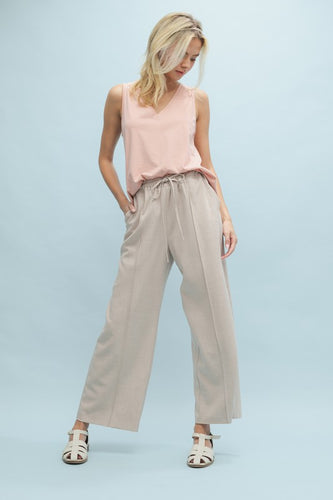 Stone Soft-Touch Seam Detail Pants