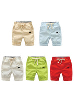 White Dog Logo Shorts