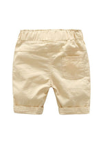 Beige Dog Logo Shorts