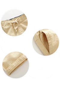 Beige Dog Logo Shorts