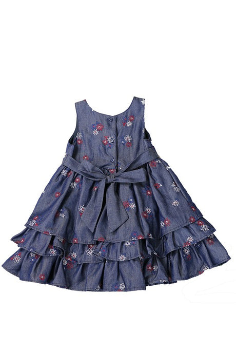 Denim Toddlers & Girls Princess Ruffles Dress