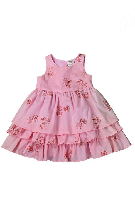 Pink Toddlers & Girls Princess Ruffles Dress