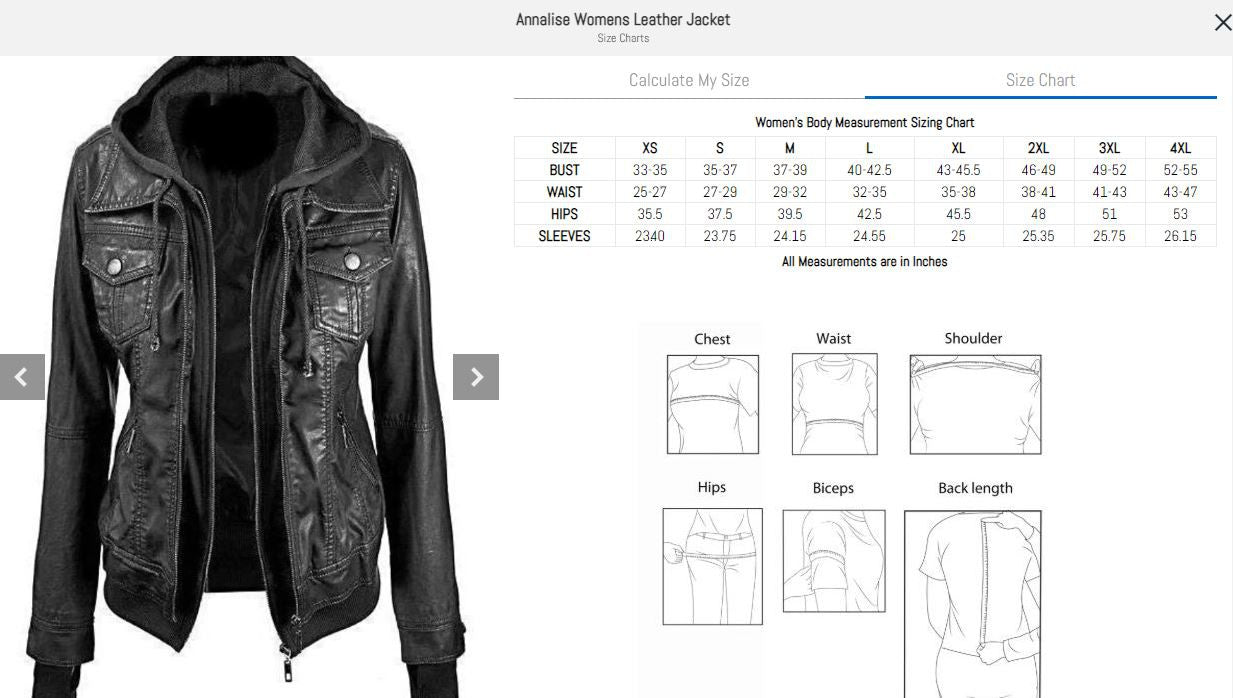 Annalise womens 2024 leather jacket