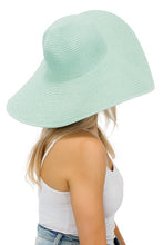 Mint Heavy Weight Wide Brim Floppy Paper Straw Sun Hat