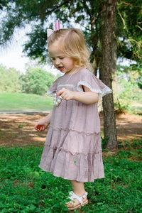 Taupe Toddlers & Girls Boho Belissima Bella Dress