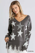 Charcoal Animal Star Print Sweater