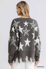 Charcoal Animal Star Print Sweater