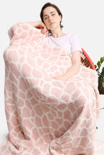 Pink Giraffe Print Luxury Soft Throw Blanket