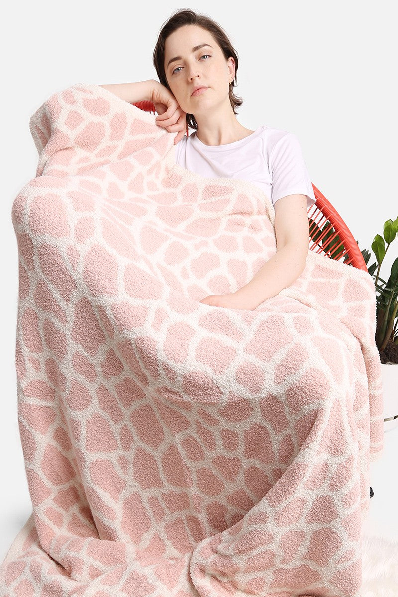 Pink deals giraffe blanket