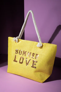 Yellow Summer Love Tote Bag