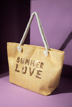 Beige Summer Love Tote Bag