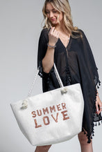 White Summer Love Tote Bag