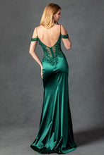 Green Shoulder Strap V-Neck Sheath Dress