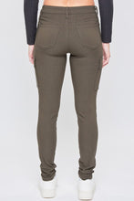 Dark Olive Junior Hyperstretch 1-Button Skinny Cargo