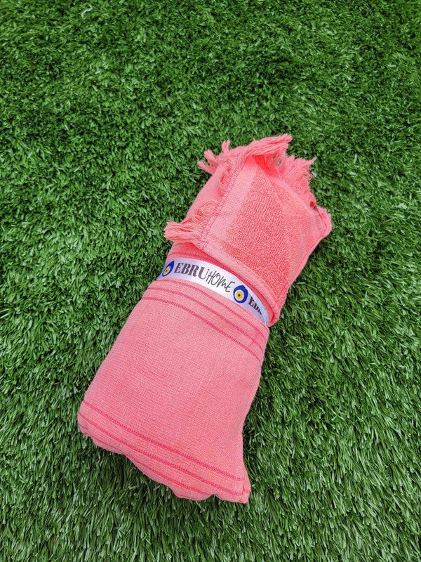 One sided Terry Towel-Sand free -REDISH PINK