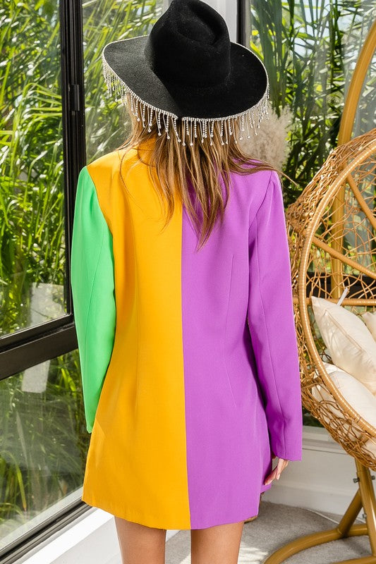 Mardi discount gras blazer