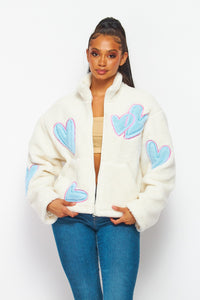 Ivory sweater outlet jacket