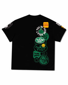 Black Spring Break Chenile Patch Graphic Tee