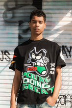 Black Spring Break Chenile Patch Graphic Tee