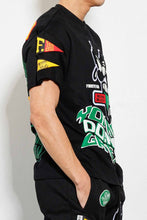 Black Spring Break Chenile Patch Graphic Tee