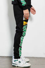 Black Spring Break Chenile Patch Graphic Jogger