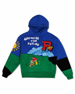 Royal Think Green Cut&Sew Graphic Hoodie