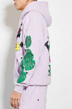 Lavender Kaneda'S Bike Flock Emb. Graphic Hoodie