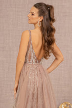 Cappuccino Embroidery Sheer Side Mermaid Dress W/ Detachable Waist Mesh Layer