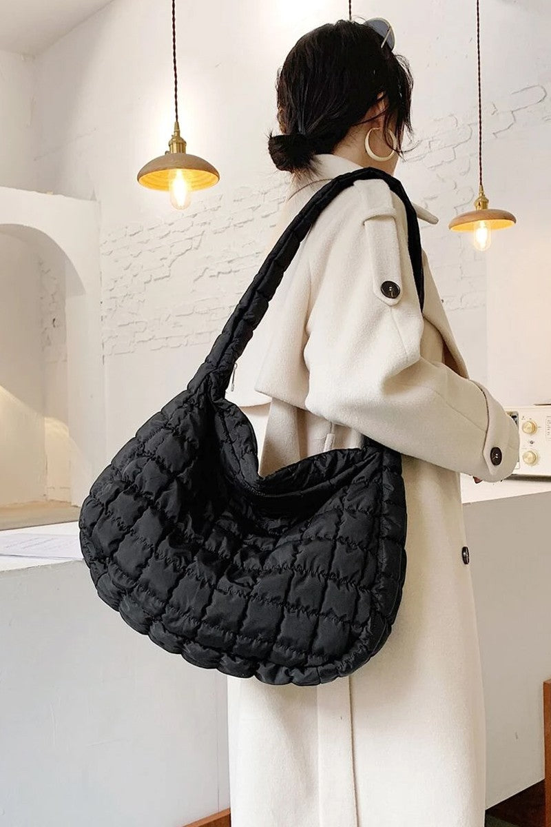 OVERSIZED QUILTED CROSSBODY BAG