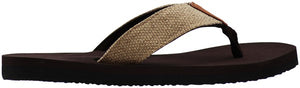 Mens Flip Flop Sandal Brown/Tan