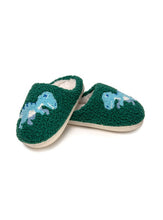 Green Kids Dino Slipper