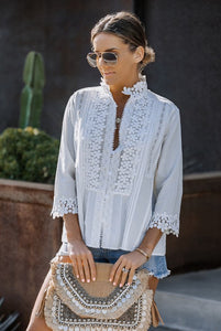 Ivory Crochet Lace Top