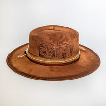 Camel Noah Western Hat With Feather Handmade