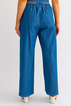 Denim Exposed Stitch Pants