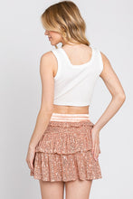 Rose Gold Sequence Ruffle Skort