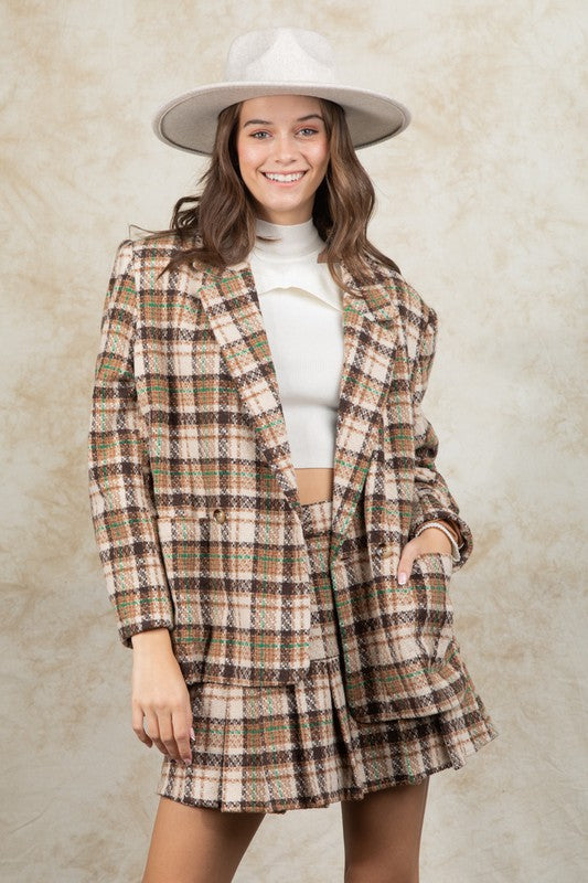 Nipon Boutique Tweed Button Front Patch Pocket Pencil Slit Jacket Skirt Set  | Dillard's