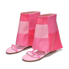 Pink Trend Tube Flat Sandals