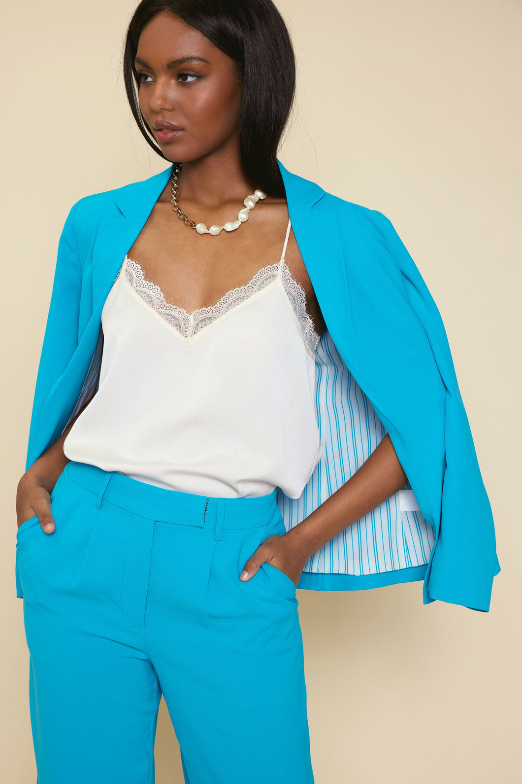 An Azure Blue Blazer