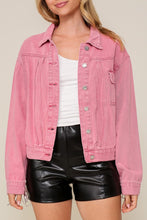 Hot Pink Long Sleeve Sequin Fringe Jacket