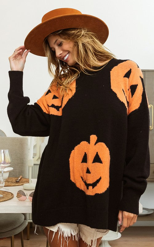 BiBi, Sweaters, Glam Pumpkin Sequin Hoodie