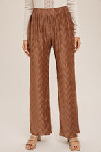 Cocoa Pleated Bodre Straight Leg Pants