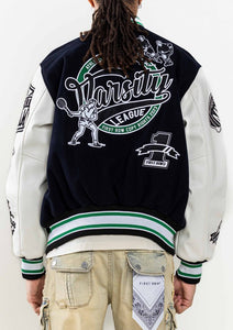 Navy All Field The Best Never Rest Varsity Jacket