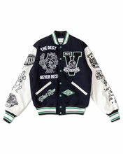 Navy All Field The Best Never Rest Varsity Jacket