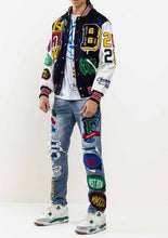 Navy Bright Future Varsity Jacket