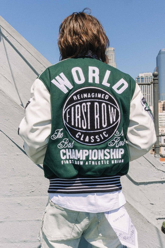 ALL FIELD THE BEST NEVER REST VARSITY JACKET