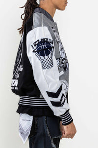 Black The Best Never Rest Championship Varsity Jacket