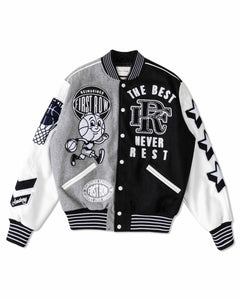 Black The Best Never Rest Championship Varsity Jacket